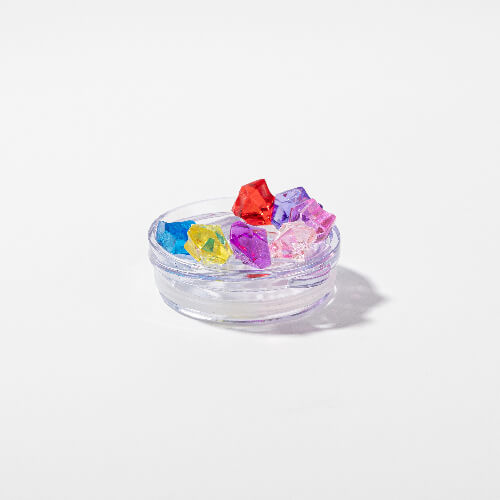 600 ml hrnek s brčkem pro sublimaci - stříbrný, víčko s umělým barevným ledem