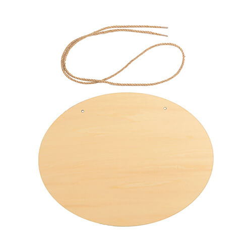 Dřevěná cedule na dveře pro sublimaci - oválná