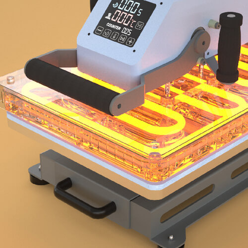 Plochý lis OtterPro Swing Away 40 x 50 cm