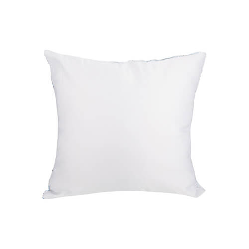 Povlak na polštář 40 x 40 cm s dvoubarevnými flitry pro sublimaci - modrý