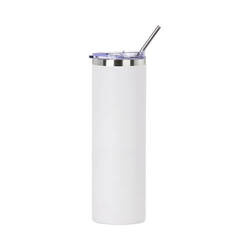 900 ml nerezový pohár s brčkem pro sublimaci - matně bílý