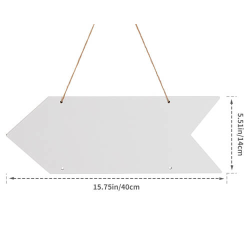 Visačka na dveře z MDF pro sublimaci - šipka
