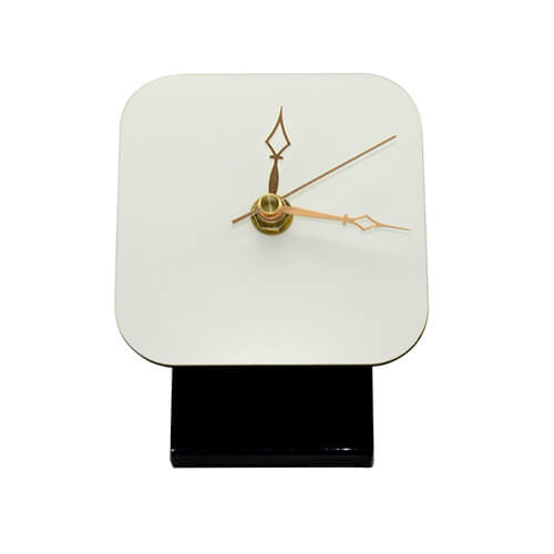 Stojanové hodiny z MDF 10 x 10 cm Sublimační termotransferový tisk