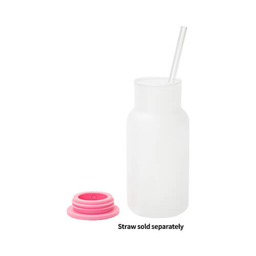 Láhev - 550 ml pro sublimaci s růžovým víčkem