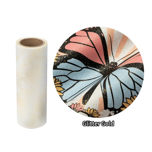 Třpytivá fólie DTF OtterPro 30 cm x 100 m - Gold