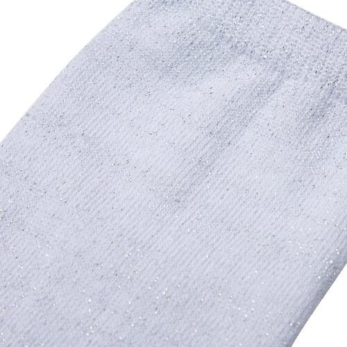 Ponožky 30 cm pro sublimaci - stříbrné třpytky