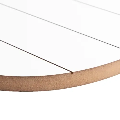 Fotorámeček ve tvaru vejce z MDF, pruhovaný, 27 x 38 cm