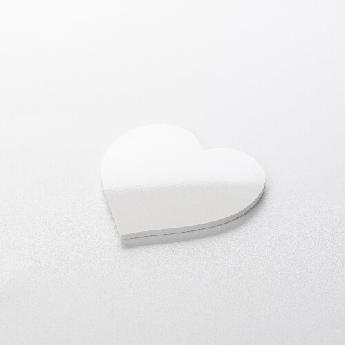 Plastový magnet 6,5 x 6,5 cm pro sublimaci - srdce