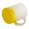 Hrnek z matného skla o objemu 330 ml pro sublimaci - žlutý gradient
