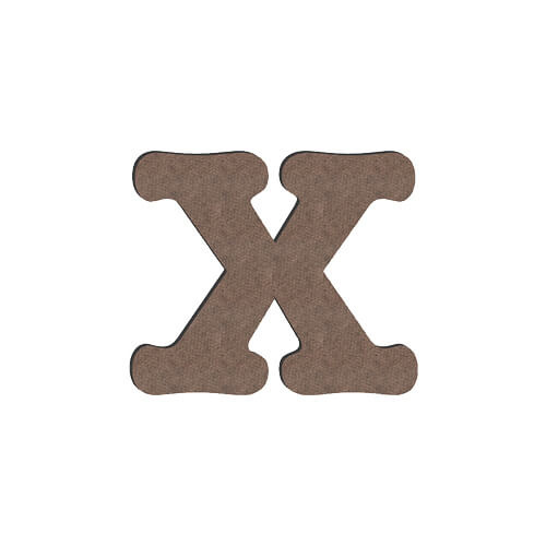 Dekorativní písmeno z MDF pro sublimaci 10 cm X
