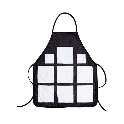 Plyšová zástěra s fotografickými panely pro sublimaci - 9 panelů