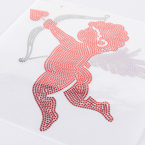 Velký list se zirkony pro termotransfer - Amor