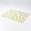 Lněná podložka na stůl 50 x 35,5 cm krémová se světle zelenými pruhy pro sublimaci