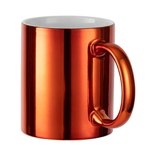 330 ml pokovený hrnek pro sublimaci - oranžový