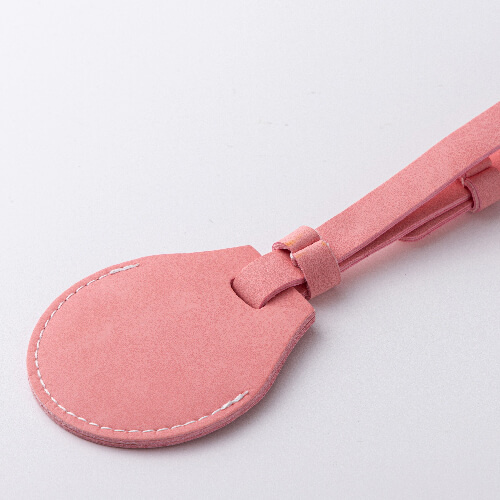 Kožená visačka na zavazadla / pouzdro AirTag pro sublimaci - růžová