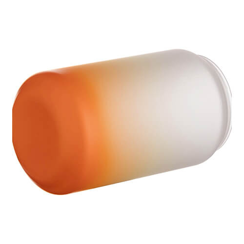 400 ml matné sklo pro sublimaci - oranžový gradient