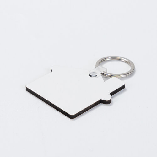 Oboustranný kroužek na klíče z MDF pro sublimaci - dům