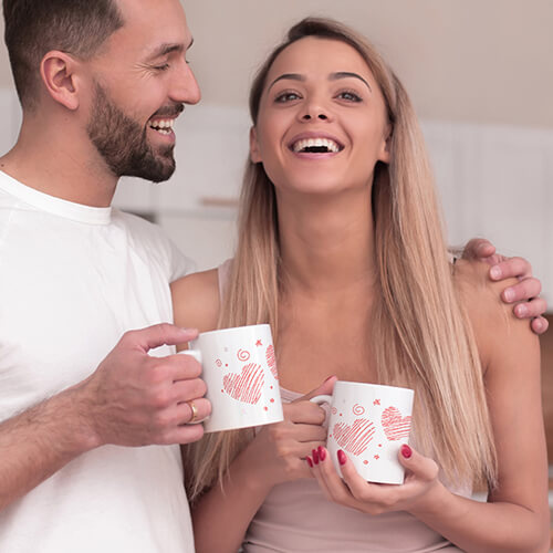 Zirkoniová deska pro termotransfer - dvě srdce