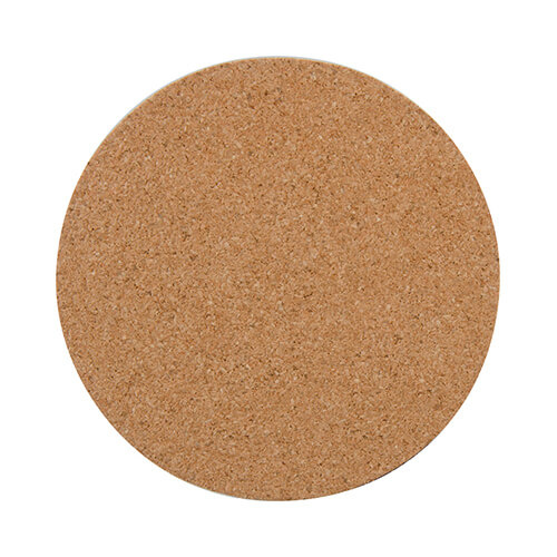Podložka pod hrnek z lepenky a korku pro sublimaci - kruh