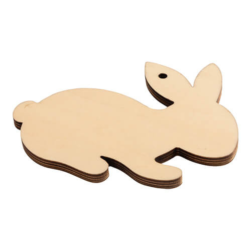 Překližkový přívěsek pro sublimaci - zajíc