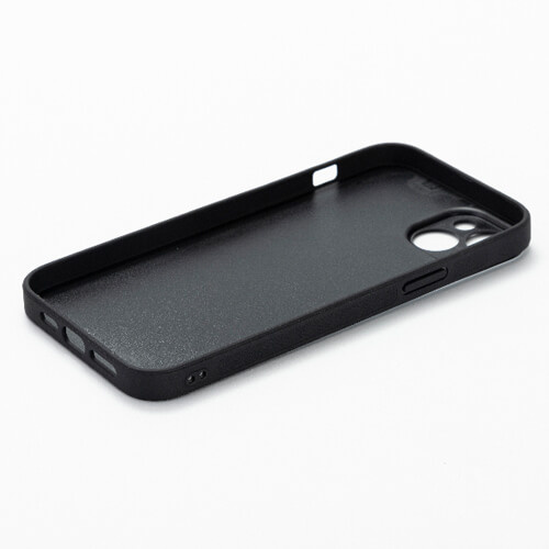 Černé gumové pouzdro na iPhone 14 Plus pro sublimaci