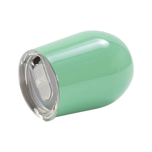 360 ml hrnek na svařené víno pro sublimaci - světle zelený s uzavíratelným otvorem na pití