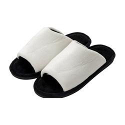 Dospělé pantofle s dlouhým svrškem pro sublimaci - černá podrážka