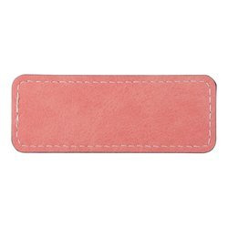 Kožený odznak 8,2 x 3,1 cm pro sublimaci - růžový
