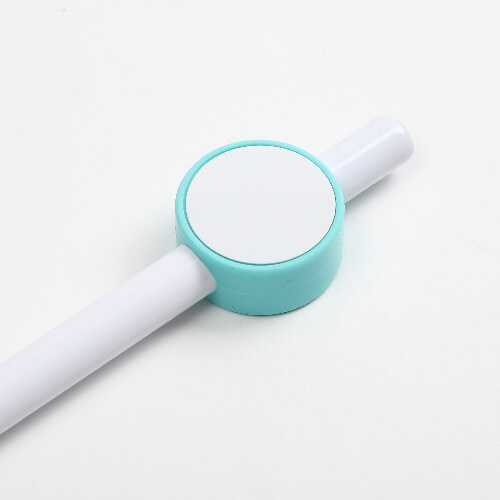 Silikonové víčko na brčko Ø 0,8 / 1 cm pro sublimaci - zelený kruh