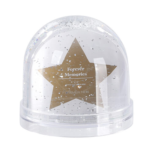 Sněhová koule - bílý sněhový ovál