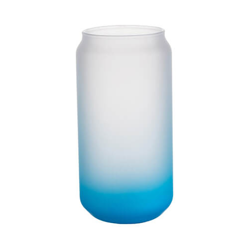 550 ml matné sklo pro sublimaci - modrý gradient