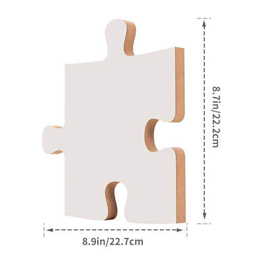 Fotorámeček puzzle z MDF pro sublimaci - 17,7 x 22,7 cm