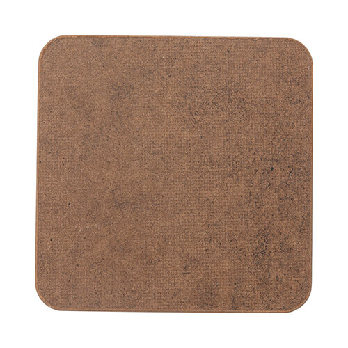 Podložka pod hrnek z dřevovláknité desky pro sublimaci - 9,5 x 9,5 cm