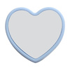 Silikonové víčko na brčko Ø 0,8 / 1 cm pro sublimaci - modré srdce