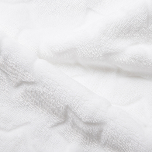 Minky deka s hvězdami pro sublimaci - bílá