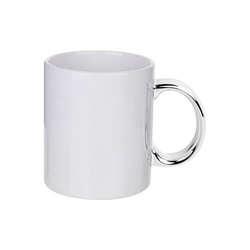Hrnek 330 ml se stříbrnou rukojetí pro sublimaci