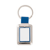 Otočný kroužek na klíče pro sublimaci - obdélník na modrém pruhu