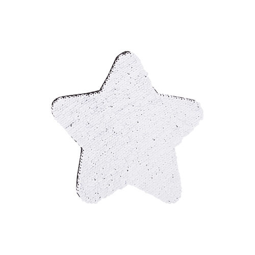 Dvoubarevné flitry pro sublimaci a textilní aplikace - černá hvězda