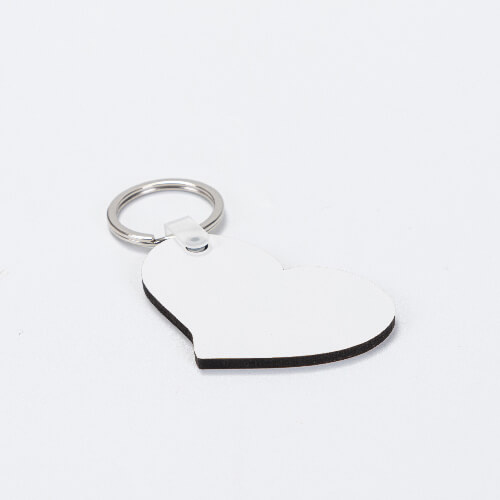 Oboustranný kroužek na klíče z MDF pro sublimaci - Srdce milence