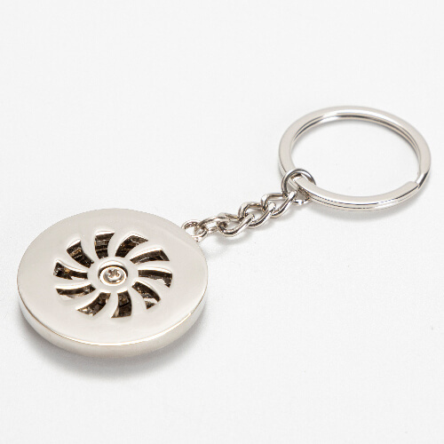 Otočný přívěsek na klíče pro sublimaci - kruh