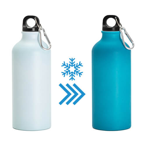 600 ml cestovní láhev pro sublimaci - změna barvy modrá > tyrkysová