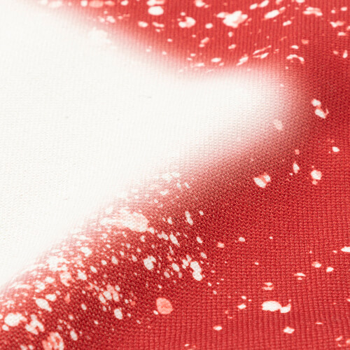 Bělená hvězdně červená lněná zástěra pro sublimaci