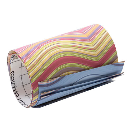 Barevné vlny přenosový arch 30,5 x 11,4 cm - 4 ks.