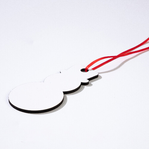 Oboustranný přívěsek z MDF pro sublimaci - sněhulák