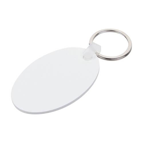 Plastový kroužek na klíče pro sublimaci - oválný