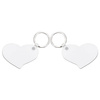 Oboustranný kroužek na klíče z MDF pro sublimaci - Srdce milence