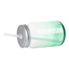 Skleněný hrnek Mason Jar 450 ml bez ucha pro sublimaci - zelený gradient