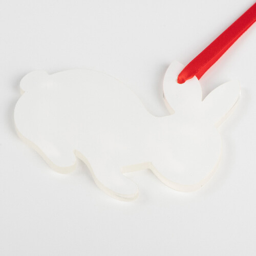 Sublimační akrylový přívěsek - zajíc