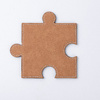 Kožená podložka pod hrnek ve tvaru puzzle pro sublimaci - hnědá