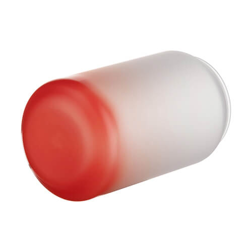 400 ml matné sklo pro sublimaci - červený gradient